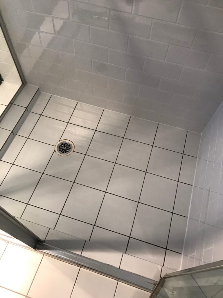 Shower resealing job with pricing